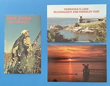 Nebraska Lake McConaughy Kingsley Dam Vintage Postcard Lot NEBRASKAland hunting picture