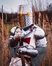Medieval Templar Knight Full Body Set Armour Cosplay Suit Armor Halloween picture