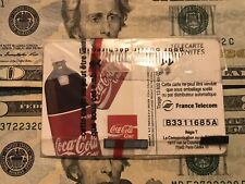 1 mint sealed french cocacola phonecard licensed telecarte 50 unit  picture