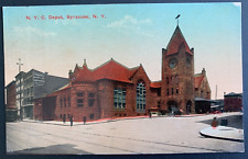 Postcard Syracuse NY - New York Central Railroad Depot picture