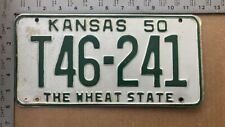 1950 Kansas truck license plate T46-241 YOM DMV Ford Chevy Dodge 12175 picture