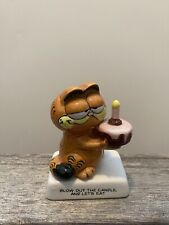 Garfield 1978 1981 Blow out The Candle Figurine By Enesco picture
