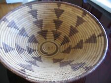 Basket Botswana African Hand Weaved Basket Shield Pattern 16.5