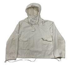 Vintage WW2 US Navy Gunner Smock Anorak Jacket White 1940’s Adult Size L / XL picture
