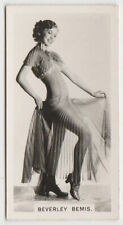 Beverley Bemis 1937 Carreras Film Stars Tobacco Card #42 picture