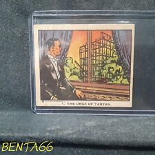 1930's Tarzan And The Crystal Vault Of Isis 🔥 Card # 1 The Urge Of Tarzan - A picture