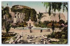 c1940 Ruins Stone Church Campanario Bell San Juan Capistrano California Postcard picture