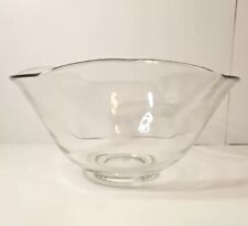 Vintage Triangle Shaped Clear Glass Bowl, Serving, Decoration, Fruit EUC picture
