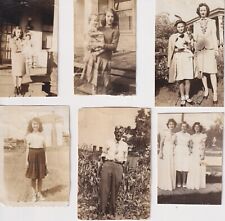 Vtg Junk Drawer Lot Photographs 1940s Retro Family Photos Mother Father Friends picture
