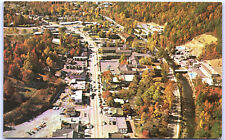 Postcard Tennessee Aerial 'Copter View of Gatlinburg c.1950's UNP D8 picture