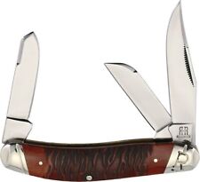 Rough Rider Knife RR2222 Sowbelly Stockman Striped Bone Handles NIB picture