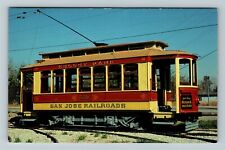 San Jose CA-California, Kelley Park, Trolley Car Historical Mus Vintage Postcard picture