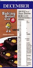 M&M's print AD 2019 mms M&M candy advert Mars PEANUT BROWNIES RECIPE 1/3 page picture