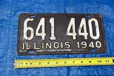 Vintage Illinois 1940 Antique License Plate picture