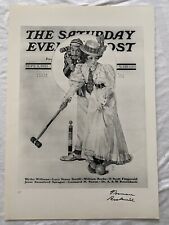 Norman Rockwell vintage Saturday Evening Post Covers From Art Book AUTOGRAPH COA picture