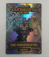 Minecraft Dungeons Arcade Series 3 (#117 Hero: The Monumental) FOIL Card picture