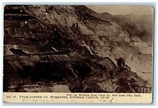 1912 Utah Copper Company Workings View Bingham Canyon Sunnyside Utah UT Postcard picture