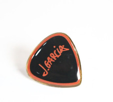 J Garcia Guitar Pick Shaped Lapel / Tie Pin - Grateful Dead picture