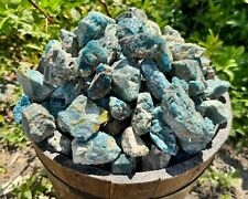 Blue Apatite Rough Natural Stones Wholesale Bulk lots - Raw Blue Apatite Crystal picture