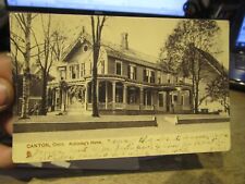 Y7 Vintage Old OHIO Postcard CANTON President William McKinley's Home House Res. picture
