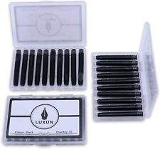 30 Pack Luxun Fountain Pen Ink Cartridges Black Color - Set of 30 Refill picture
