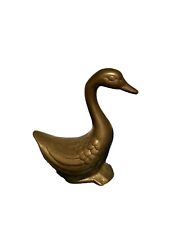 vintage brass goose picture