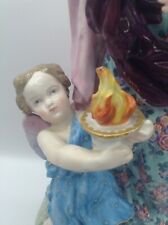 Early Meissen Allegory Of Winter Group Lady And Putti Figurine 12