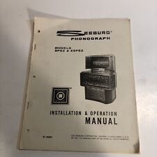 SEEBURG PHONOGRAPH MODELS SPS2 & ESPS2 Installation & Operation Manual-original picture