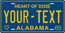 Alabama 1965 License Plate Personalized Custom Car Auto Bike Motorcycle Moped picture