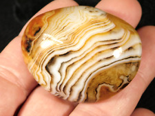 TWO Highly Polished Banded Agate Pebbles Madagascar 154gr picture