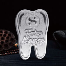 1Pc Silver Tooth Fairy Money Plated Commemorative Coin Creative Kid Tooth Change picture