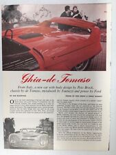GGG09 Article Brock Ghia de Tomaso Fantuzzi Metalwork power by FORD Mar 1966 4pg picture