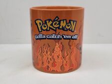 Pokemon Funky Gotta Catch Em All Large 20 oz Orange Ceramic Charmander Mug picture
