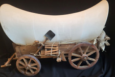 Vintage Folk Art Wooden Covered Conestoga Wagon Western 15 inches picture