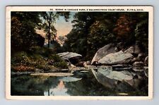 Elyria OH-Ohio, Scene In Cascade Park, Antique, Vintage c1924 Postcard picture