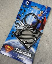 DC Comics SUPERMAN Logo Key Chain with Ring and Latch, Super Heavy, NEW picture