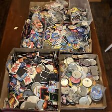 Lot of 1000+ Button Pins Mix Pins-VTG,Advertising,Disney,Music,Movies &Sports🔥 picture