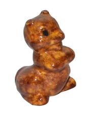 Vintage Ceramic Chipmunk Figurine Hand Painted Brown1 1/2