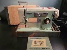 Vintage Adler Zig-Zag Sewing Machine w/ Manual & Case *WORKS* no pedal AS IS picture