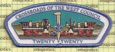 BSA CSP CROSSROADS OF THE WEST NEW UTAH COUNCIL 2020 1ST ISSUE S-1 BLUE BORDER picture
