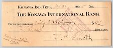 Konawa, Oklahoma 1905 Indian Territory 