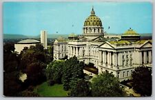 Harrisburg PA Pennsylvania Capitol Postcard UNP VTG Plastichrome Unused Vintage picture