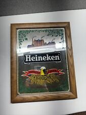 Vintage Heineken Imported Beer Mirror Sign picture