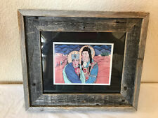 Southwestern Indian Chief Queen Royal Religious Nativity Print Wall ART Framed picture