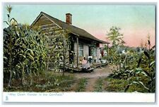 c1905 Way Down Yonder In The Cornfield Log House Rocking Chair Tuck's Postcard picture