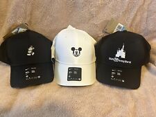 Disney Parks Nike Club Cap Set Of 3 Hats New with Tags | Mickey Mouse And Castle picture