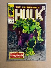 The Incredible Hulk 105 Marvel Comics 1968 - 1st App of Missing Link Sliver Age picture