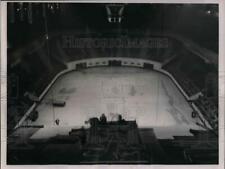 1936 Press Photo Madison Square Garden, construction for a winter Carnival picture