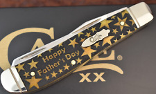 CASE XX USA HAPPY FATHERS DAY SMOOTH ANTIQUE BONE MINI TRAPPER KNIFE 6207 SS picture