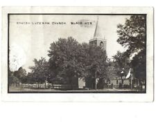 c1912 Danish Lutheran Church Blair Nebraska NE RPPC Real Photo Postcard picture